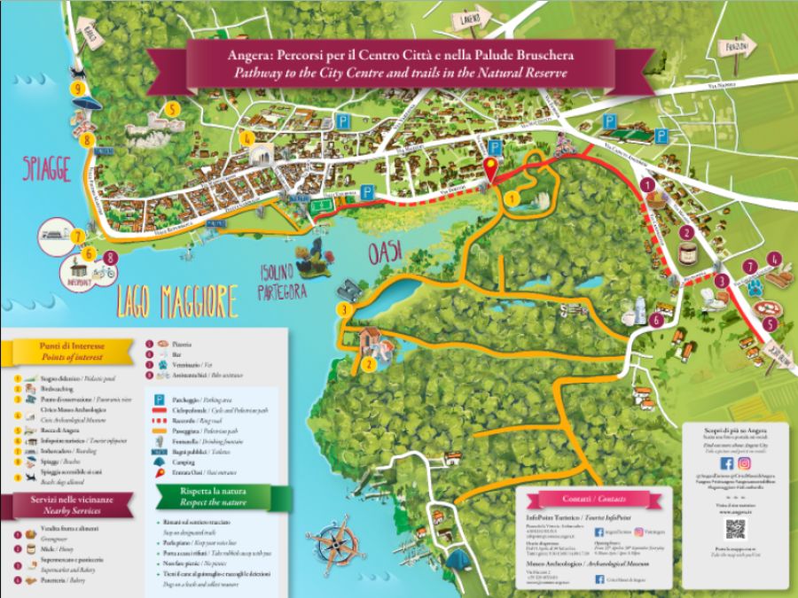 Mappa Oasi della Bruschera Angera